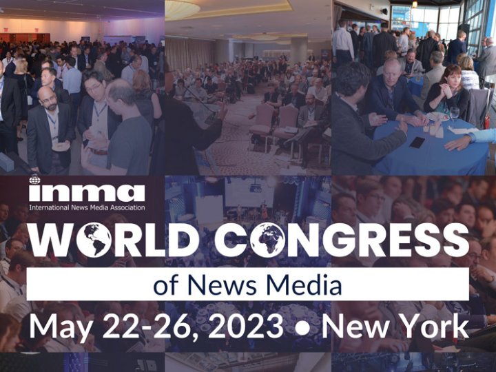 Der World Congress der International News Media Association (INMA) geht erstmals nach drei Jahren wieder offline über die Bühne. Vom 22. bis 26. Mai 2023 trifft sich die Medienbranche wieder persönlich in New York, um sich über aktuelle Entwicklungen der Szene auszutauschen.